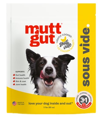 MUTT GUT DOG MICROBIOME LIGHTLY COOKED CHICKEN FROZEN 5LB