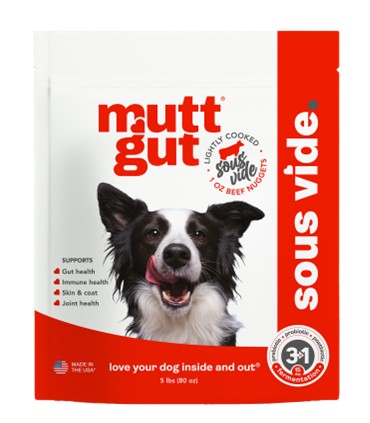 MUTT GUT DOG MICROBIOME LIGHTLY COOKED BEEF FROZEN 5LB