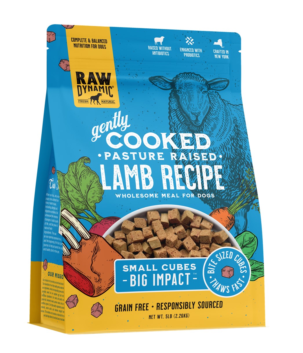 RAW DYNAMIC DOG GENTLY COOKED LAMB FROZEN 2.5LB