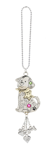 Color Car Charm - Dog With Star