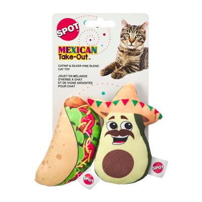 Mexican Take-Out Cat Toys 2pk ASST