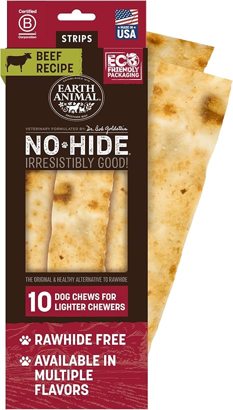 NO HIDE BEEF STRIPS VALUE PACK 10CT TREAT