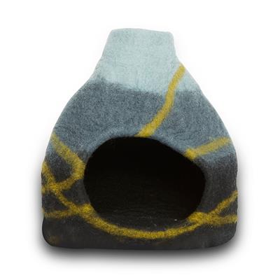 Wool Pet Cave, Vase, Black Stripe